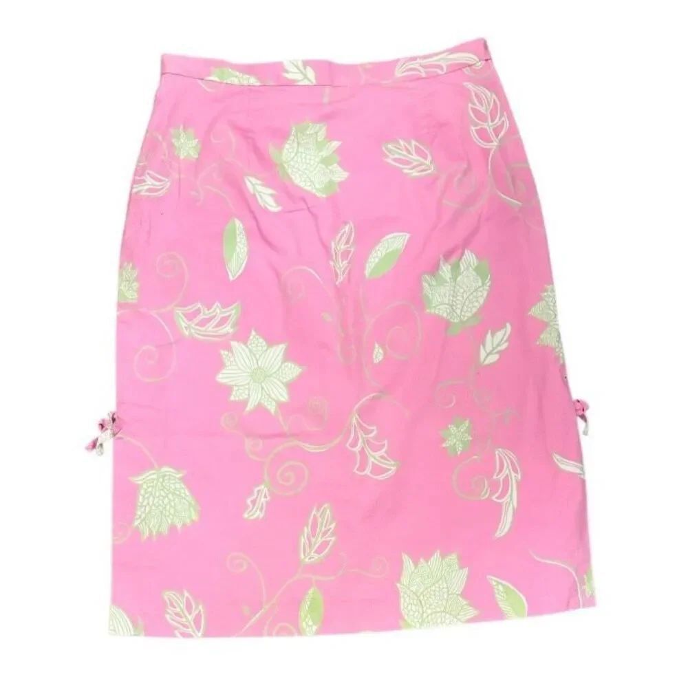 TIBI Floral Print Skirt Sz. 2 Side Zip Lined Resort Vacation Cruise